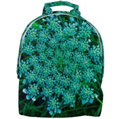 Turquoise Queen Anne s Lace Mini Full Print Backpack by okhismakingart