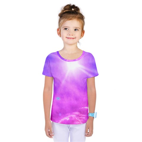 Purple Sun Kids  One Piece Tee by okhismakingart