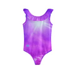 Purple Sun Kids  Frill Swimsuit by okhismakingart