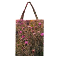 Thistle Field Classic Tote Bag by okhismakingart