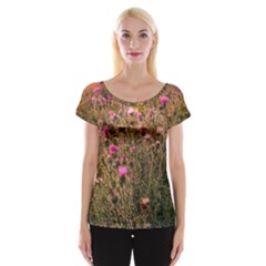 Thistle Field Cap Sleeve Top by okhismakingart