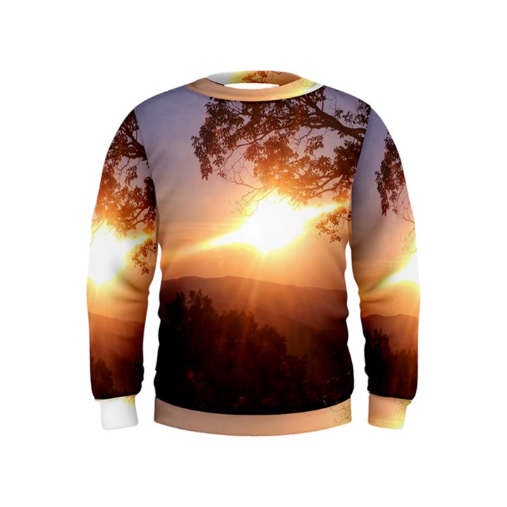 Mountain Sunset Kids  Sweatshirt