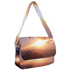 Mountain Sunset Courier Bag by okhismakingart