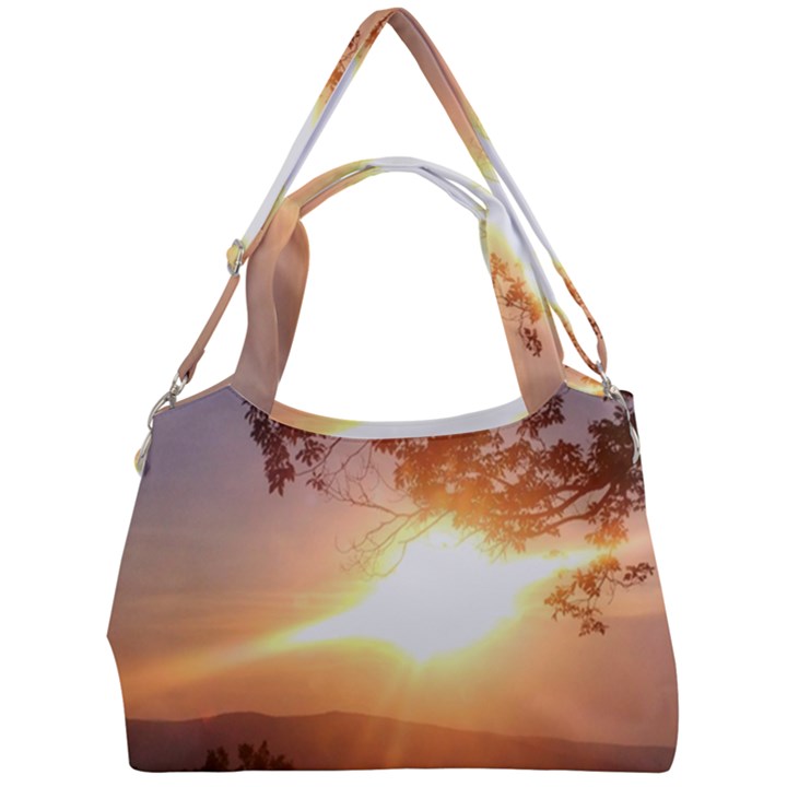 Mountain Sunset Double Compartment Shoulder Bag