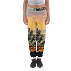 Fence Line Trees Women s Jogger Sweatpants by okhismakingart