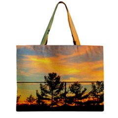 Fence Line Trees Zipper Mini Tote Bag by okhismakingart