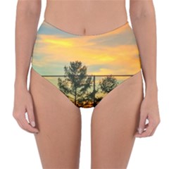 Fence Line Trees Reversible High-waist Bikini Bottoms by okhismakingart