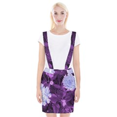 Queen Anne s Lace With Purple Leaves Braces Suspender Skirt by okhismakingart