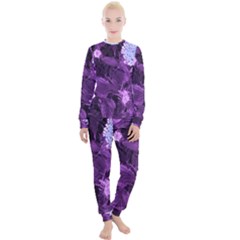 Queen Anne s Lace With Purple Leaves Women s Lounge Set by okhismakingart