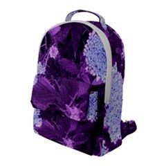 Queen Anne s Lace With Purple Leaves Flap Pocket Backpack (large) by okhismakingart