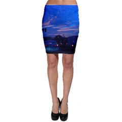 Blue Highway Bodycon Skirt by okhismakingart