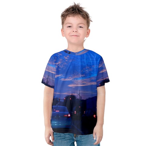 Blue Highway Kids  Cotton Tee by okhismakingart