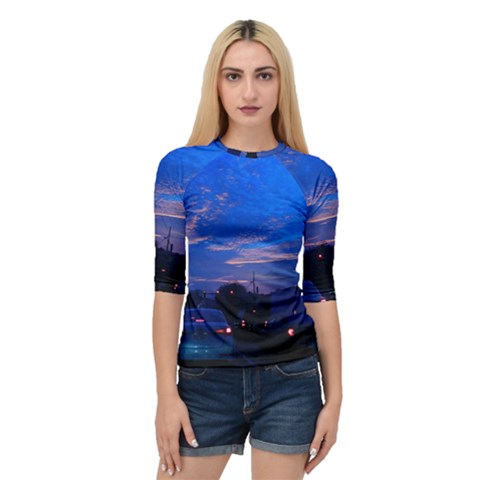 Blue Highway Quarter Sleeve Raglan Tee by okhismakingart