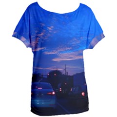 Blue Highway Women s Oversized Tee by okhismakingart