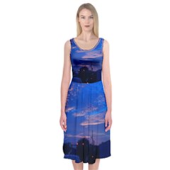 Blue Highway Midi Sleeveless Dress by okhismakingart