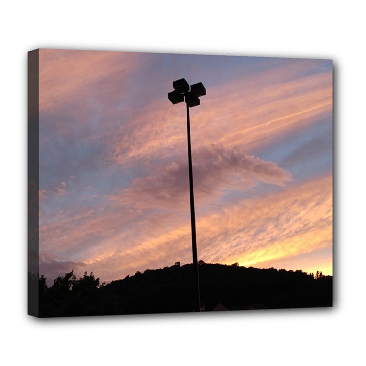 Parking Lot Sunset Deluxe Canvas 24  x 20  (Stretched)