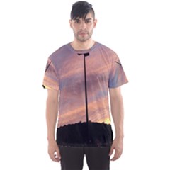 Parking Lot Sunset Men s Sports Mesh Tee