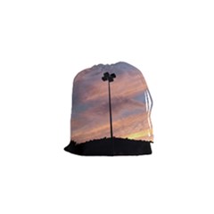 Parking Lot Sunset Drawstring Pouch (xs) by okhismakingart