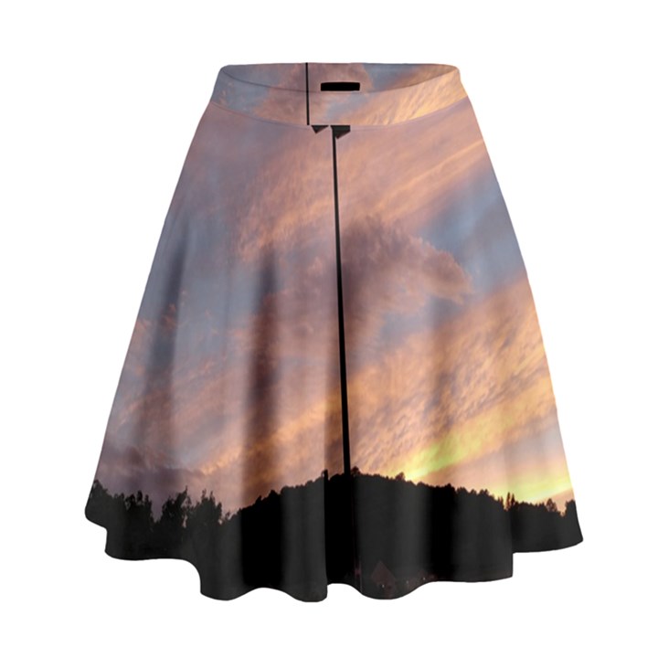 Parking Lot Sunset High Waist Skirt