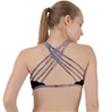 Parking Lot Sunset Criss Cross Racerback Sports Bra View2