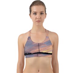 Parking Lot Sunset Back Web Sports Bra by okhismakingart