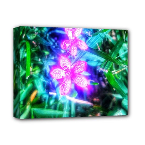 Glowing Flowers Deluxe Canvas 14  X 11  (stretched) by okhismakingart