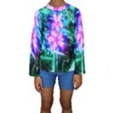 Glowing Flowers Kids  Long Sleeve Swimwear View1