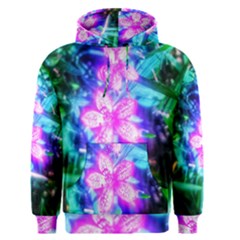 Glowing Flowers Men s Pullover Hoodie by okhismakingart