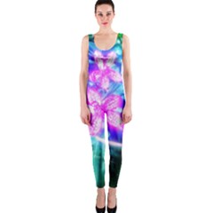 Glowing Flowers One Piece Catsuit by okhismakingart