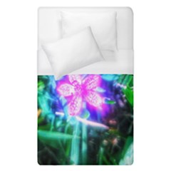 Glowing Flowers Duvet Cover (single Size) by okhismakingart