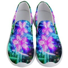 Glowing Flowers Men s Lightweight Slip Ons by okhismakingart