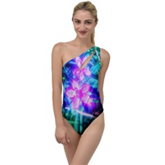 Glowing Flowers To One Side Swimsuit by okhismakingart