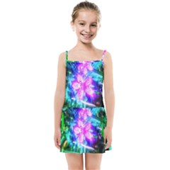 Glowing Flowers Kids  Summer Sun Dress by okhismakingart