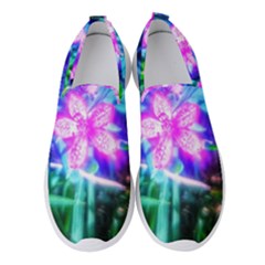 Glowing Flowers Women s Slip On Sneakers