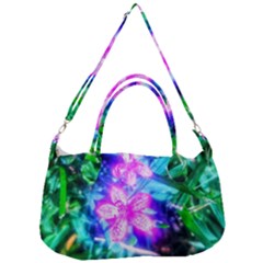 Glowing Flowers Removal Strap Handbag