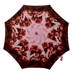 Red Sunflowers Hook Handle Umbrellas (medium) by okhismakingart