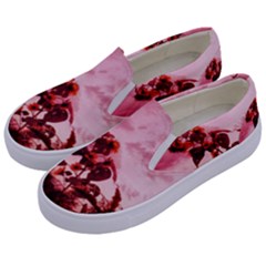 Red Sunflowers Kids  Canvas Slip Ons