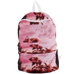 Red Sunflowers Foldable Lightweight Backpack by okhismakingart