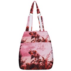 Red Sunflowers Center Zip Backpack by okhismakingart