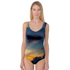 Muted Sunset Princess Tank Leotard  by okhismakingart