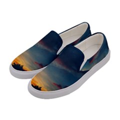 Muted Sunset Women s Canvas Slip Ons