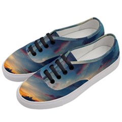 Muted Sunset Women s Classic Low Top Sneakers by okhismakingart