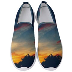 Muted Sunset Men s Slip On Sneakers by okhismakingart