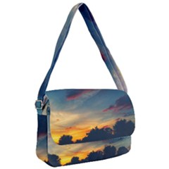 Muted Sunset Courier Bag by okhismakingart