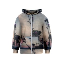 Hazy Thistles Kids  Zipper Hoodie by okhismakingart