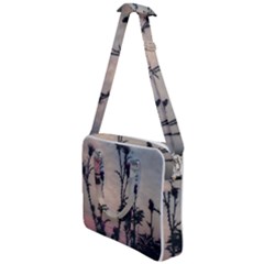 Hazy Thistles Cross Body Office Bag by okhismakingart