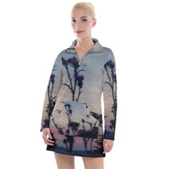 Hazy Thistles Women s Hoodie Dress by okhismakingart