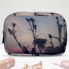 Hazy Thistles Make Up Pouch (small) by okhismakingart