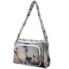 Hazy Thistles Front Pocket Crossbody Bag by okhismakingart