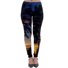 Sumac Sunset Lightweight Velour Leggings by okhismakingart